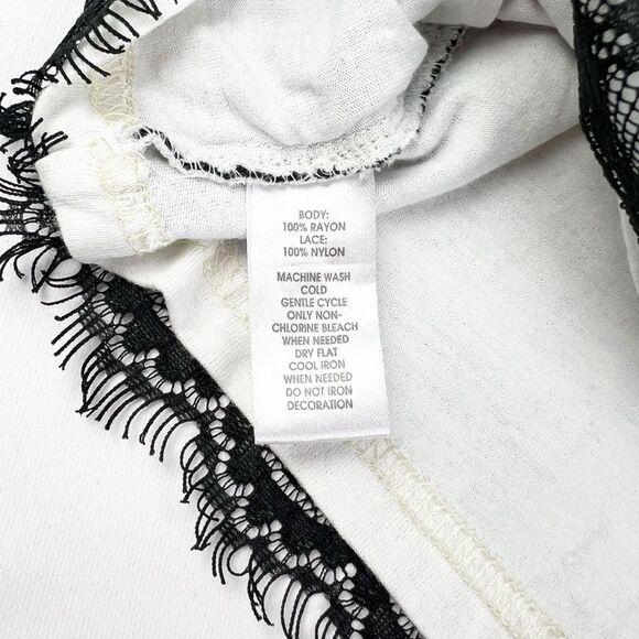 LOFT Black Lace Layered Tank Top Large - Picture 6 of 6